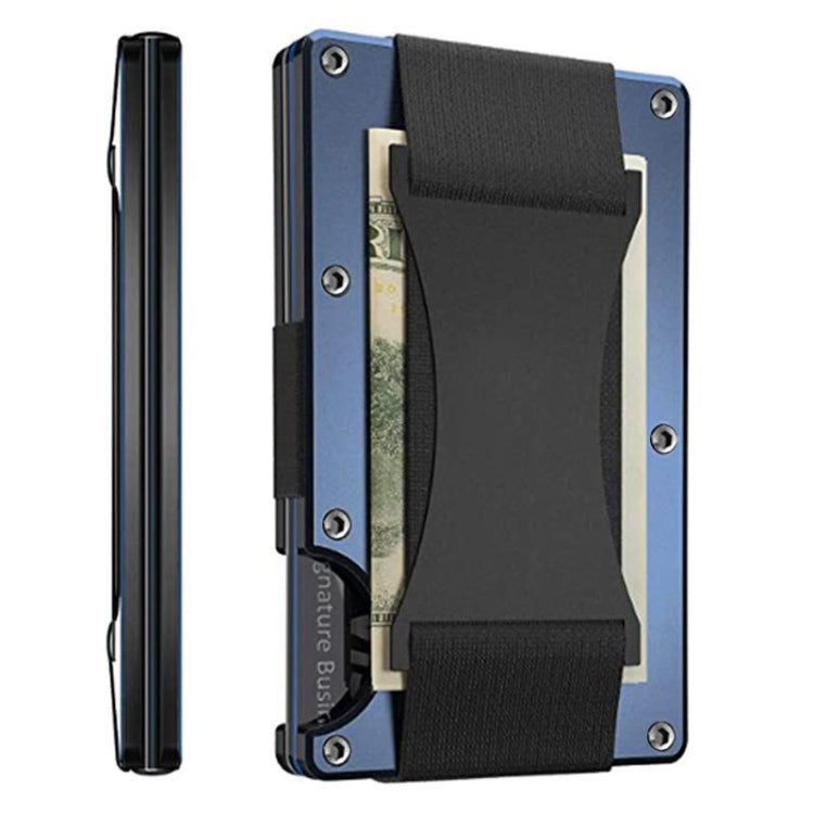 Porta carte di credito Portafogli RFID Blocking Slim Metal Card Clip, Black, Grey, Royal Blue, Army Green, Dark Green, Coffee, Fluorescent Green, Carbon Fiber Pattern, Real Carbon Fiber (Light), Real Carbon Fiber (Matte), Red, Blue, Orange, Rainbow    ...