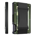 Porta carte di credito Portafogli RFID Blocking Slim Metal Card Clip, Black, Grey, Royal Blue, Army Green, Dark Green, Coffee, Fluorescent Green, Carbon Fiber Pattern, Real Carbon Fiber (Light), Real Carbon Fiber (Matte), Red, Blue, Orange, Rainbow    ...