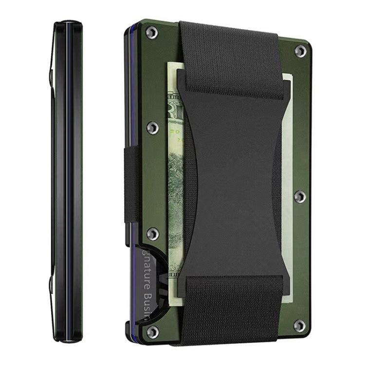 Porta carte di credito Portafogli RFID Blocking Slim Metal Card Clip, Black, Grey, Royal Blue, Army Green, Dark Green, Coffee, Fluorescent Green, Carbon Fiber Pattern, Real Carbon Fiber (Light), Real Carbon Fiber (Matte), Red, Blue, Orange, Rainbow    ...