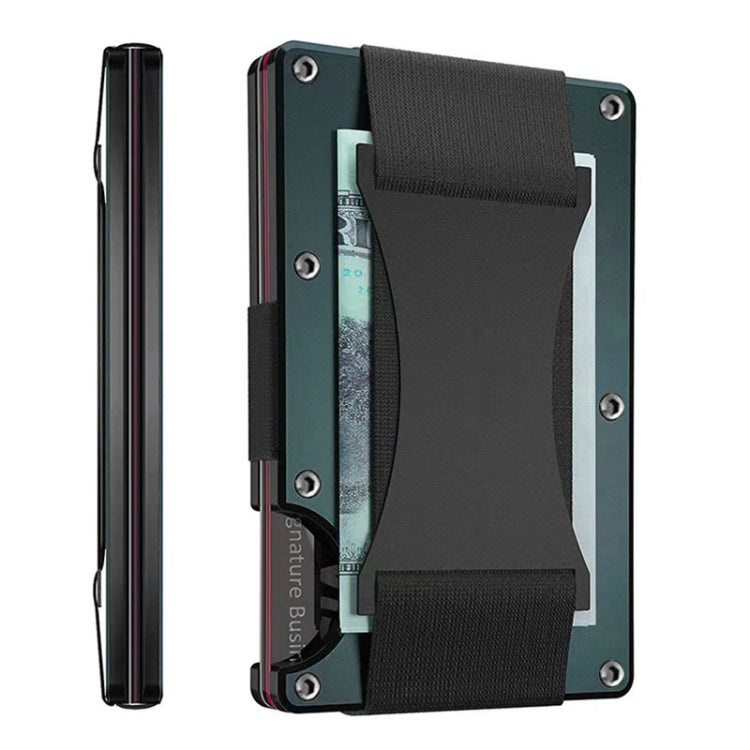 Porta carte di credito Portafogli RFID Blocking Slim Metal Card Clip, Black, Grey, Royal Blue, Army Green, Dark Green, Coffee, Fluorescent Green, Carbon Fiber Pattern, Real Carbon Fiber (Light), Real Carbon Fiber (Matte), Red, Blue, Orange, Rainbow    ...