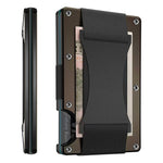Porta carte di credito Portafogli RFID Blocking Slim Metal Card Clip, Black, Grey, Royal Blue, Army Green, Dark Green, Coffee, Fluorescent Green, Carbon Fiber Pattern, Real Carbon Fiber (Light), Real Carbon Fiber (Matte), Red, Blue, Orange, Rainbow    ...