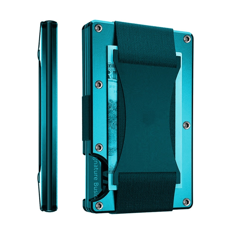 Porta carte di credito Portafogli RFID Blocking Slim Metal Card Clip, Black, Grey, Royal Blue, Army Green, Dark Green, Coffee, Fluorescent Green, Carbon Fiber Pattern, Real Carbon Fiber (Light), Real Carbon Fiber (Matte), Red, Blue, Orange, Rainbow    ...