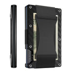 Porta carte di credito Portafogli RFID Blocking Slim Metal Card Clip, Black, Grey, Royal Blue, Army Green, Dark Green, Coffee, Fluorescent Green, Carbon Fiber Pattern, Real Carbon Fiber (Light), Real Carbon Fiber (Matte), Red, Blue, Orange, Rainbow    ...