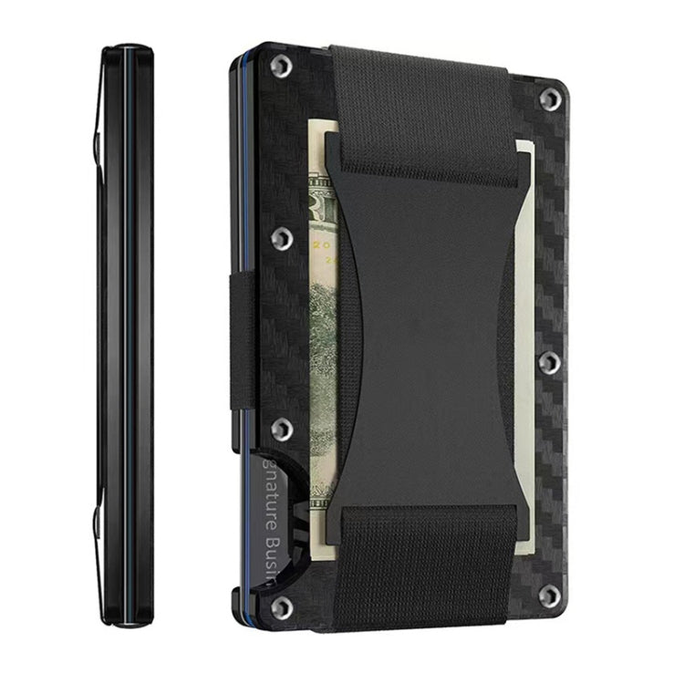 Porta carte di credito Portafogli RFID Blocking Slim Metal Card Clip, Black, Grey, Royal Blue, Army Green, Dark Green, Coffee, Fluorescent Green, Carbon Fiber Pattern, Real Carbon Fiber (Light), Real Carbon Fiber (Matte), Red, Blue, Orange, Rainbow    ...