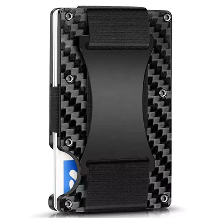 Porta carte di credito Portafogli RFID Blocking Slim Metal Card Clip, Black, Grey, Royal Blue, Army Green, Dark Green, Coffee, Fluorescent Green, Carbon Fiber Pattern, Real Carbon Fiber (Light), Real Carbon Fiber (Matte), Red, Blue, Orange, Rainbow    ...