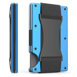 Porta carte di credito Portafogli RFID Blocking Slim Metal Card Clip, Black, Grey, Royal Blue, Army Green, Dark Green, Coffee, Fluorescent Green, Carbon Fiber Pattern, Real Carbon Fiber (Light), Real Carbon Fiber (Matte), Red, Blue, Orange, Rainbow    ...