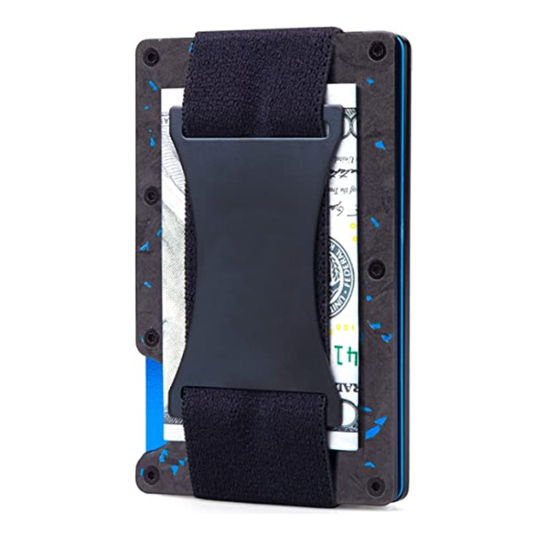 Porta carte di credito Portafogli RFID Blocking Slim Metal Card Clip, Black, Grey, Royal Blue, Army Green, Dark Green, Coffee, Fluorescent Green, Carbon Fiber Pattern, Real Carbon Fiber (Light), Real Carbon Fiber (Matte), Red, Blue, Orange, Rainbow    ...