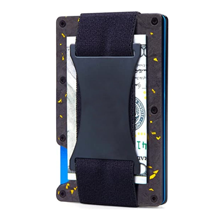 Porta carte di credito Portafogli RFID Blocking Slim Metal Card Clip, Black, Grey, Royal Blue, Army Green, Dark Green, Coffee, Fluorescent Green, Carbon Fiber Pattern, Real Carbon Fiber (Light), Real Carbon Fiber (Matte), Red, Blue, Orange, Rainbow    ...