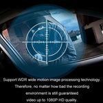 3 Lens Video HD 1080P Registratore di guida multilingue, F10