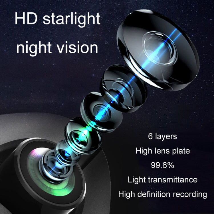 3 Lens Video HD 1080P Registratore di guida multilingue, F10