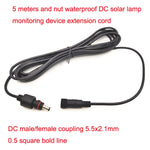 5m 12V / 24V Cavo di prolunga per luce solare universale per pompa DC di monitoraggio, 5m