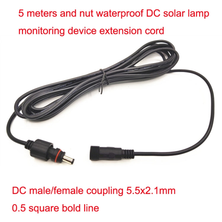 5m 12V / 24V Cavo di prolunga per luce solare universale per pompa DC di monitoraggio, 5m