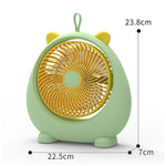 Ventilatore elettrico da tavolo portatile con batteria ricaricabi