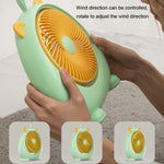 Ventilatore elettrico da tavolo portatile con batteria ricaricabi