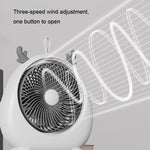 Ventilatore elettrico da tavolo portatile con batteria ricaricabi