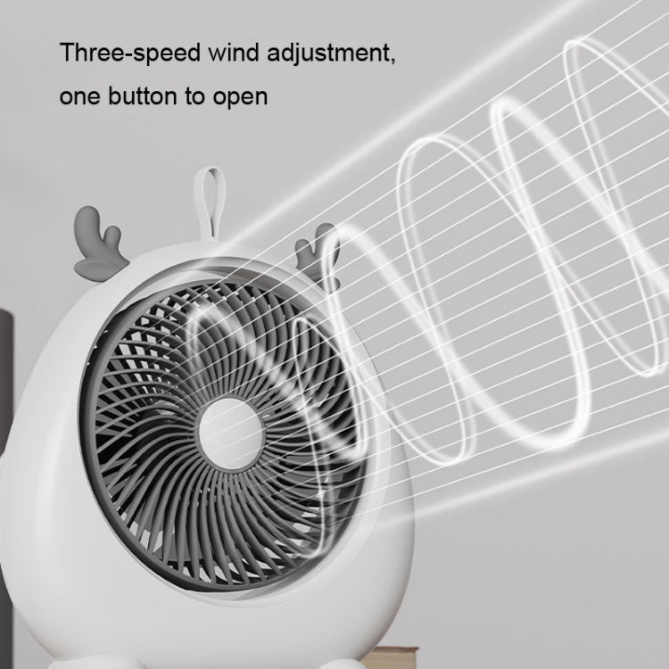 Ventilatore elettrico da tavolo portatile con batteria ricaricabi