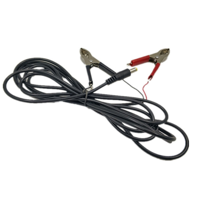 3m DC Battery Clip Line Testa maschio Rotary Coccodrillo Cavo DC 12V / 24V Linea di connessione audio universale, 3m