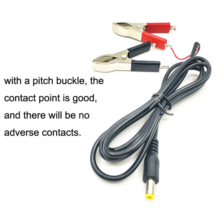 1.5m 12V/24V Batteria generale Rosso Nero Crocodile Wire Clip LED Power Clip Cable, 1.5m