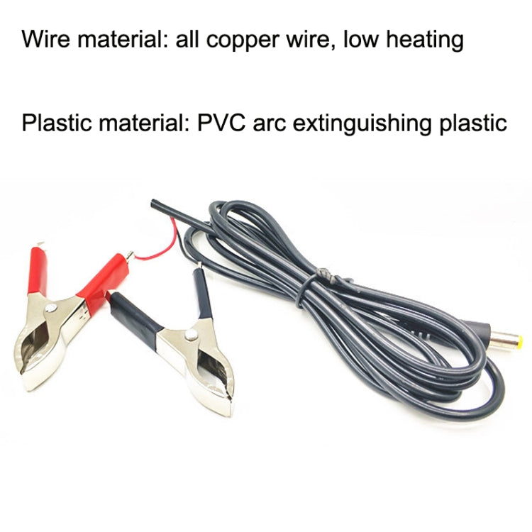 1.5m 12V/24V Batteria generale Rosso Nero Crocodile Wire Clip LED Power Clip Cable, 1.5m