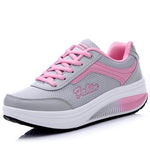 Primavera e autunno Scarpe sportive da donna con fondo spesso Scarpe a dondolo Scarpe da muffin, 35, 36, 37, 38, 39, 40