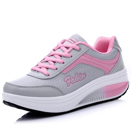 Primavera e autunno Scarpe sportive da donna con fondo spesso Scarpe a dondolo Scarpe da muffin, 35, 36, 37, 38, 39, 40