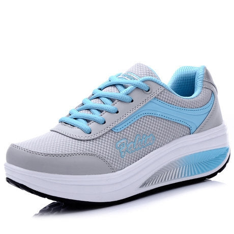 Primavera e autunno Scarpe sportive da donna con fondo spesso Scarpe a dondolo Scarpe da muffin, 35, 36, 37, 38, 39, 40