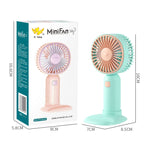 Ventilatore portatile mini ricaricabile con base multifunzione