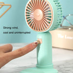 Ventilatore portatile mini ricaricabile con base multifunzione