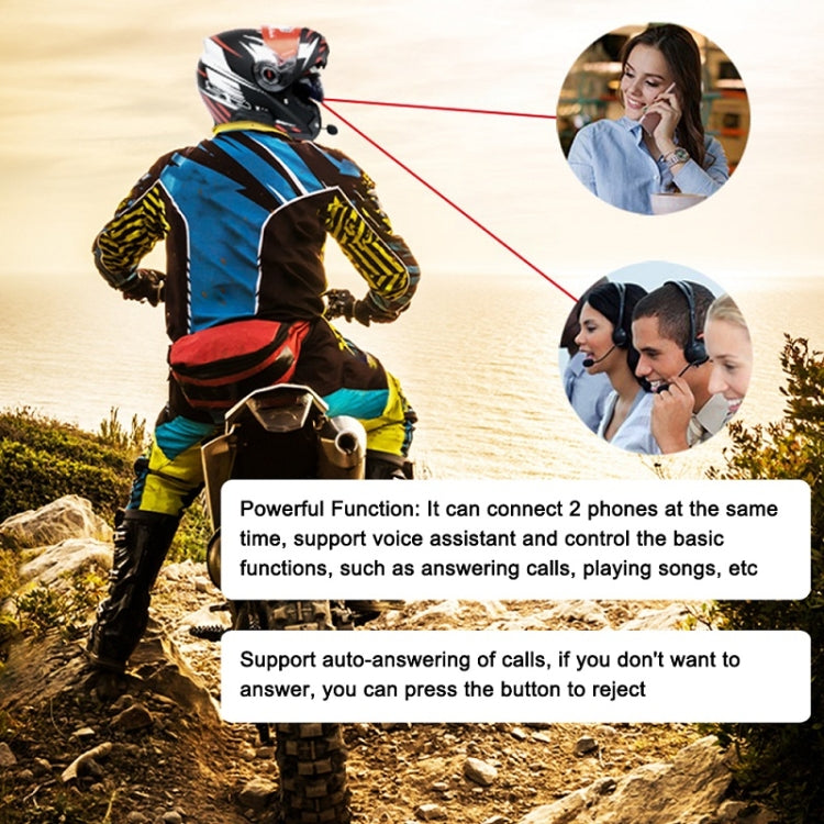 Auricolare Bluetooth impermeabile per casco da motociclista KUQIBAO con schermo
