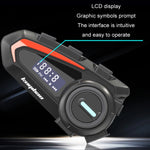 Auricolare Bluetooth impermeabile per casco da motociclista KUQIBAO con schermo