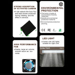Baku BA-943 Purificatore di fumi di saldatura con luce LED 30W Aspiratore di fumi di saldatura per saldatore
