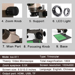 Microscopio elettronico binoculare BAKU BA-011 7-50X