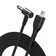 Per SteelSeries Arctis 3 5 7 Pro Nylon Weaving Game Headset Cable, ZS0258 Black, ZS0258 Red