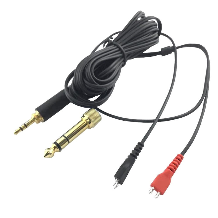 Per cavo audio per cuffie Sennheiser HD25 / HD560 / HD540 / HD480 / HD430 / HD250, ZS0093 Left Long Right Short, ZS0093 Two Sides Equivalent
