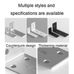 Partizione per armadio pensile ad angolo retto con codice ad angolo addensato, Small Silver, Medium Silver, Large Silver, Small Black, Medium Black, Large Black, Small White, Medium White, Large White