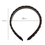 Accessori per capelli antiscivolo per parrucche intrecciate a tesa larga da 2 pezzi, 1cm-Natural Black, 1cm-Light Brown, 1cm-Deep Brown, 1.5cm-Natural Black, 1.5cm-Light Brown, 1.5cm-Deep Brown, 1.8cm-Natural Black, 1.8cm-Light Brown, 1.8cm-Deep Brown ...