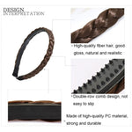Accessori per capelli antiscivolo per parrucche intrecciate a tesa larga da 2 pezzi, 1cm-Natural Black, 1cm-Light Brown, 1cm-Deep Brown, 1.5cm-Natural Black, 1.5cm-Light Brown, 1.5cm-Deep Brown, 1.8cm-Natural Black, 1.8cm-Light Brown, 1.8cm-Deep Brown ...