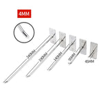 Ganci per gioielli con display a parete per unghie spessi 10 pezzi 4 mm Gancio a filo singolo, 5cm, 10cm, 15cm, 20cm, 25cm