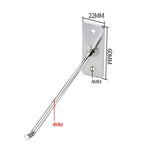 Ganci per gioielli con display a parete per unghie spessi 10 pezzi 4 mm Gancio a filo singolo, 5cm, 10cm, 15cm, 20cm, 25cm