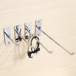 Ganci per gioielli con display a parete per unghie spessi 10 pezzi 4 mm Gancio a filo singolo, 5cm, 10cm, 15cm, 20cm, 25cm