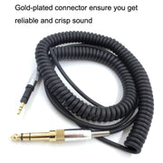 Per ATH-M50X / M40X / M70X Cavo audio per cuffie a molla AUX Testa da 2,5 mm, ZS0246