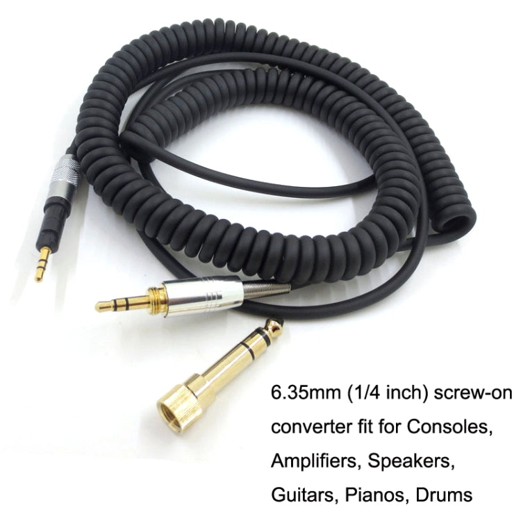 Per ATH-M50X / M40X / M70X Cavo audio per cuffie a molla AUX Testa da 2,5 mm, ZS0246