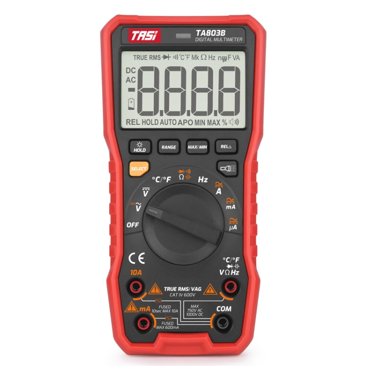 Multimetro digitale ad alta precisione Display digitale Multimetro per elettricista multifunzione per uso domestico, TASI TA803A, TASI TA803B, TASI TA803C