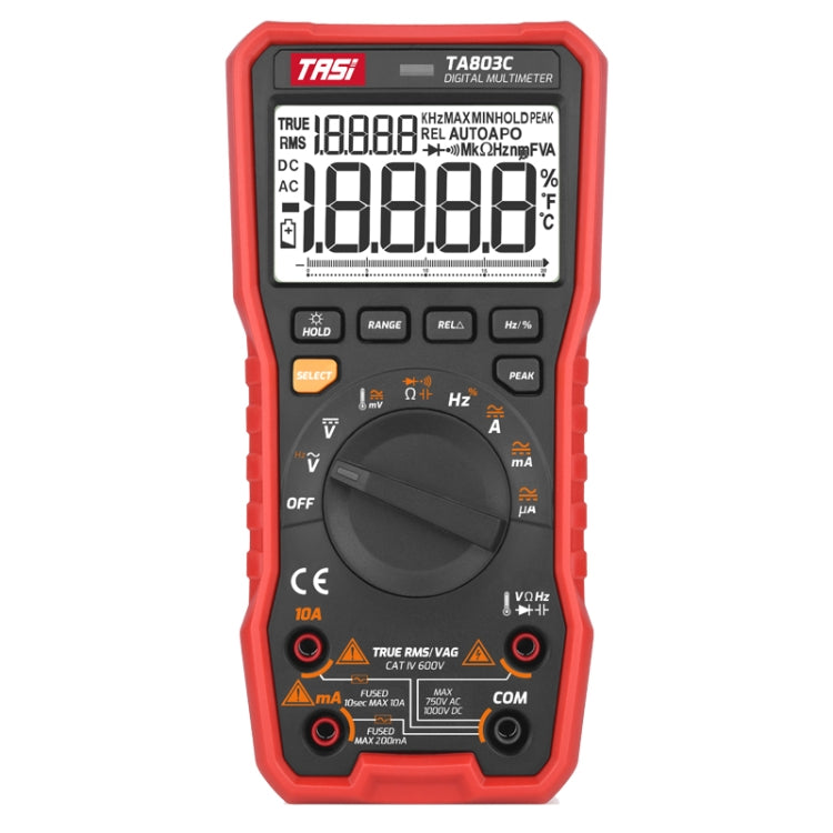 Multimetro digitale ad alta precisione Display digitale Multimetro per elettricista multifunzione per uso domestico, TASI TA803A, TASI TA803B, TASI TA803C