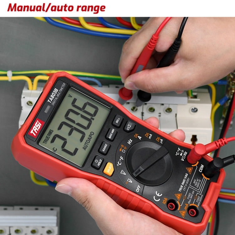 Multimetro digitale ad alta precisione Display digitale Multimetro per elettricista multifunzione per uso domestico, TASI TA803A, TASI TA803B, TASI TA803C