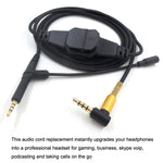 Per cavo audio per cuffie da gioco BOSE 700 / QC25 / QC35 / OE2 da 3,5 mm a 2,5 mm, ZS0213 Black