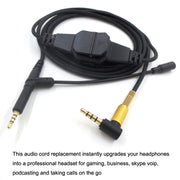 Per cavo audio per cuffie da gioco BOSE 700 / QC25 / QC35 / OE2 da 3,5 mm a 2,5 mm, ZS0213 Black