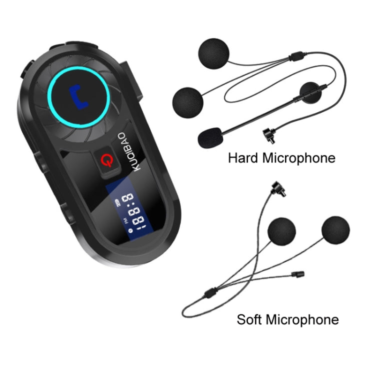Auricolare Bluetooth impermeabile per casco da motociclista KUQIBAO con schermo