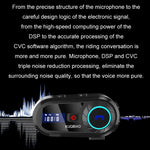 Auricolare Bluetooth impermeabile per casco da motociclista KUQIBAO con schermo