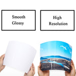 Mandik 3R Carta fotografica lucida su un lato da 5 pollici per stampanti a getto d'inchiostro Forniture per immagini su carta, 180gsm 500 Sheets, 200gsm 500 Sheets, 230gsm 500 Sheets, 230gsm 200 Sheets, 200gsm 200 Sheets, 180gsm 200 Sheets